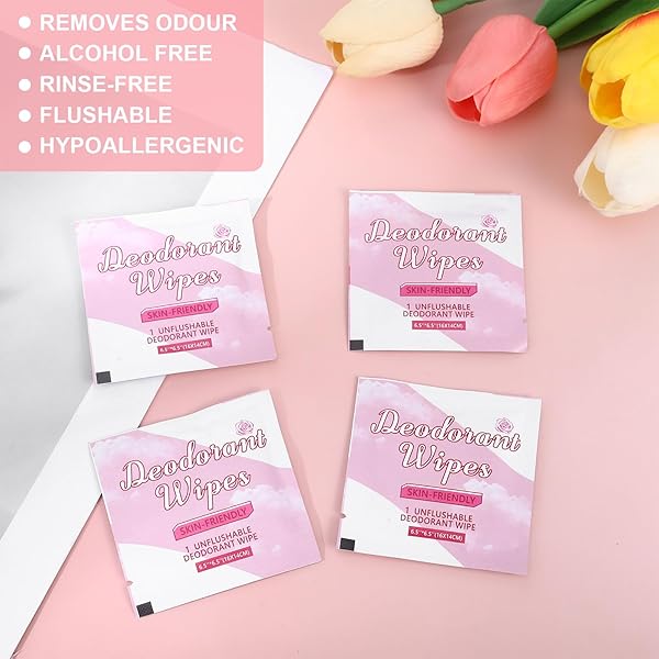200PCS TRAVEL DEODORANT WIPES, TRAVEL SIZE MINI DEODORANT WIPES BULK FOR HOMELESS INDIVIDUALLY WRAPPED, BODY CLEANING SUPPLIES FOR WOMEN WET ARMPIT FOR BODY CLEANING ROSE FOR CHRISTMAS