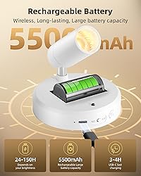 EZVALO Spot Lights Indoor,5500mAh Rechargeable