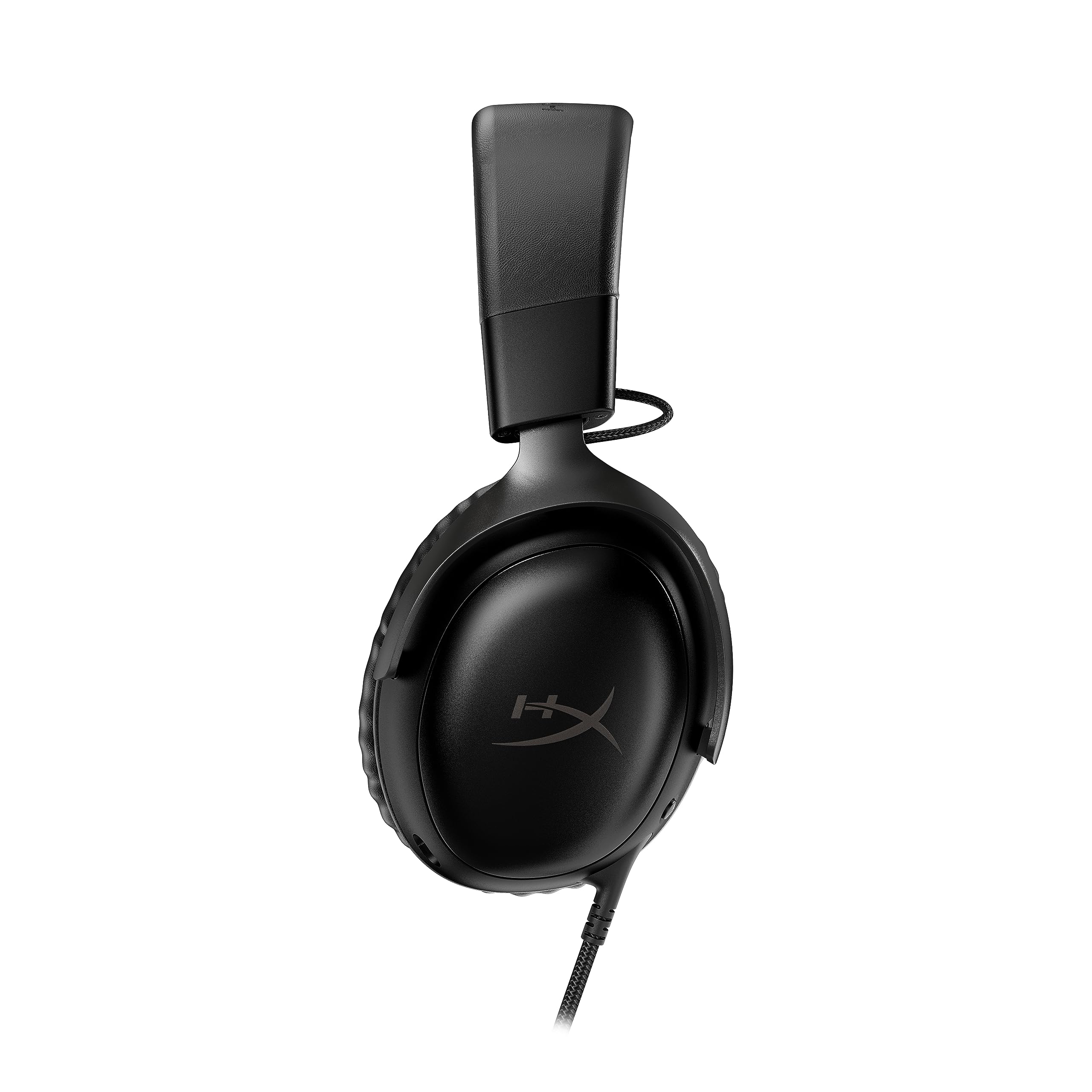 HyperX Cloud III – Wired Gaming Headset, PC, PS5, Xbox Series X|S, Angled 53mm Drivers, DTS Spatial Audio, Memory Foam, Durable Frame, Ultra-Clear 10mm Mic, USB-C, USB-A, 3.5mm – Black