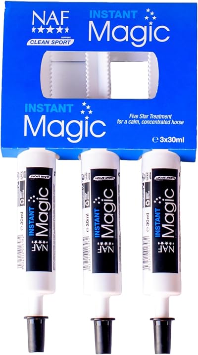 NAF Five Star Instant Magic Calmer 3 x 30ml for Horses Magnesium & Herbs
