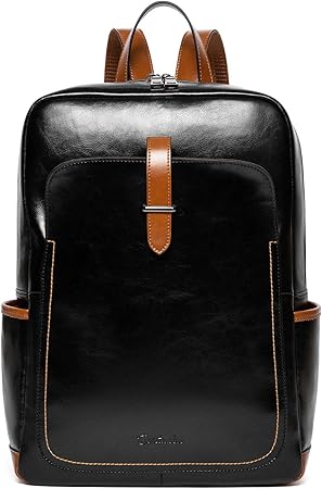 bostanten leather laptop backpack