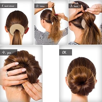 Qy Extra Large Size Hair Mesh Chignon Donut To Make The Most Round