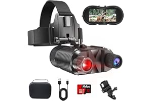 Dsoon Night Vision Goggles, Night Vision Binoculars, Digital Infrared Goggles with Screen for Viewing 984ft/300m in 100% Darkness,FHD 4K Video for Hunting & Surveillance