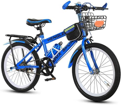 Amazon Co Jp シングルスピード子供用自転車 男の子と女の子のための 22インチのマウンテンバイク 6 12歳の乗馬バイク Mtb ブルー 22inches ホーム キッチン