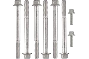 YCQDDA Water Pump & Thermostat Housing Bolt Kit Fits for 1997-2014 LS Series engines LSX LS1 LS2 LS3 LS6 LS7 LS9 LQ4 LQ9，5.3L 6.0L 6.2L thermostat shell bolts