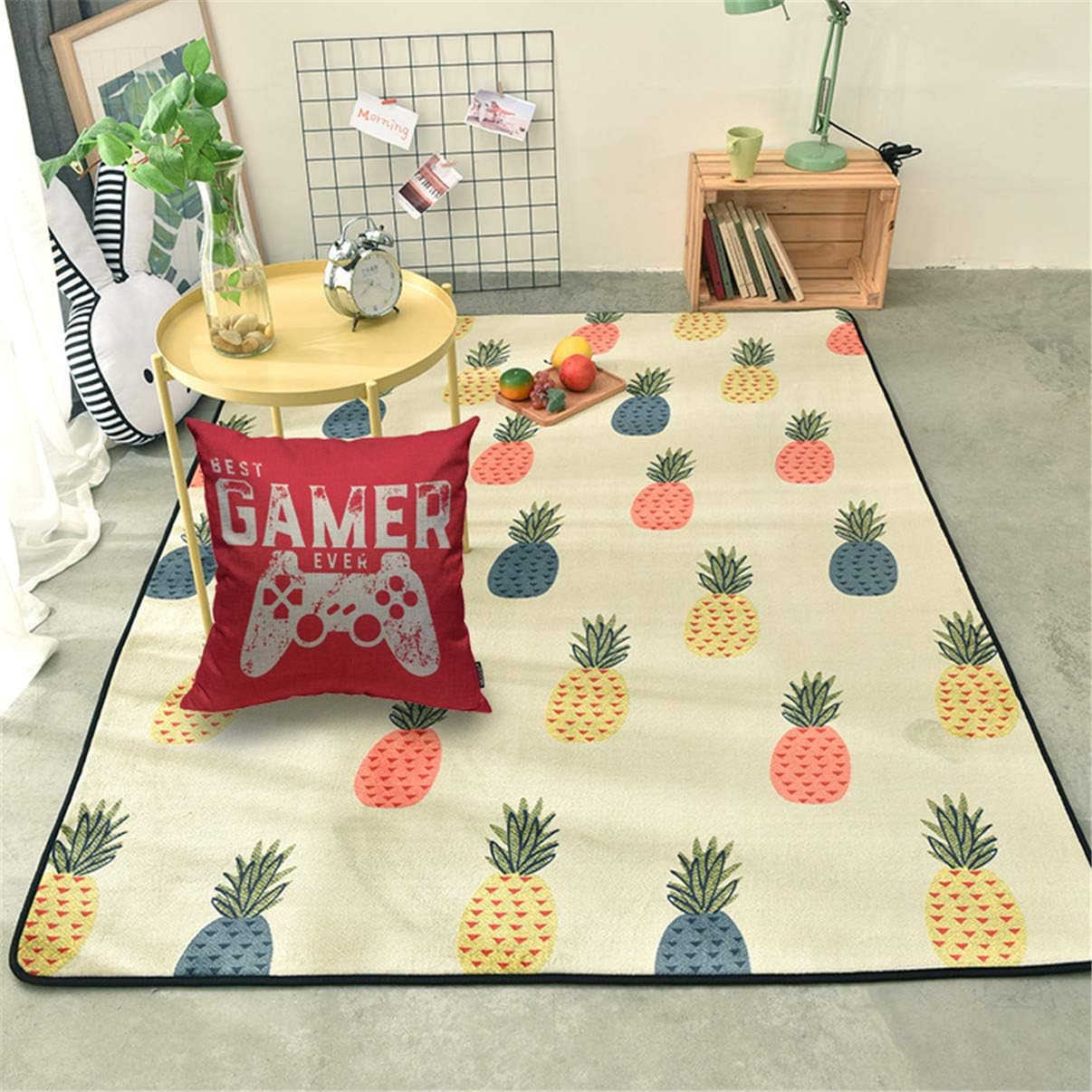 Mugod Throw Pillow Cover Best Gamer Ever for Video Games Geek Home Decorative Square Pillow Case for Men Women Boy Gilrs Bedroom Livingroom Cushion Cover 18x18 Inch Red White Pillowcase: Home & Kitchen