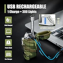 LcFun Electric Lighter USB Rechargeable Arc Lighter
