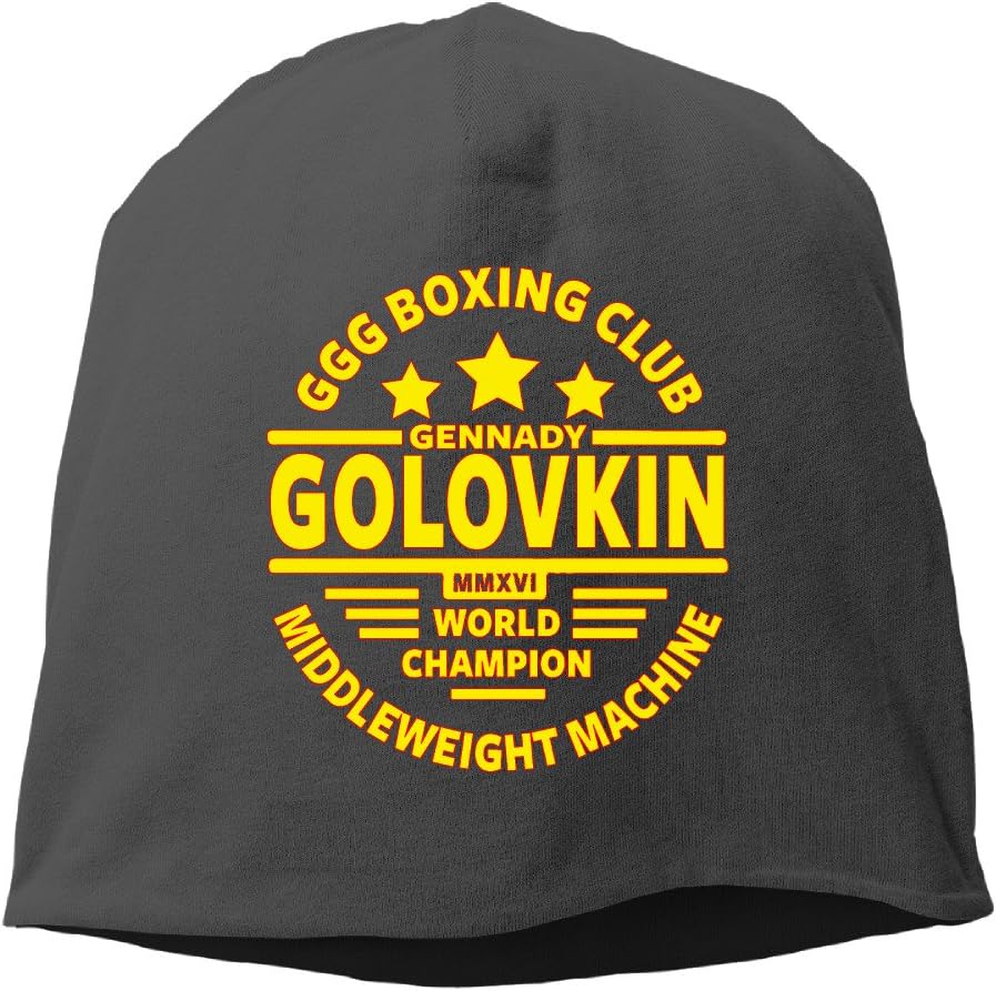 Gennady Golovkin Boxing Club Unisex Warm Winter Hat Knit Beanie Skull Cap Cuff Beanie Hat Winter Hats