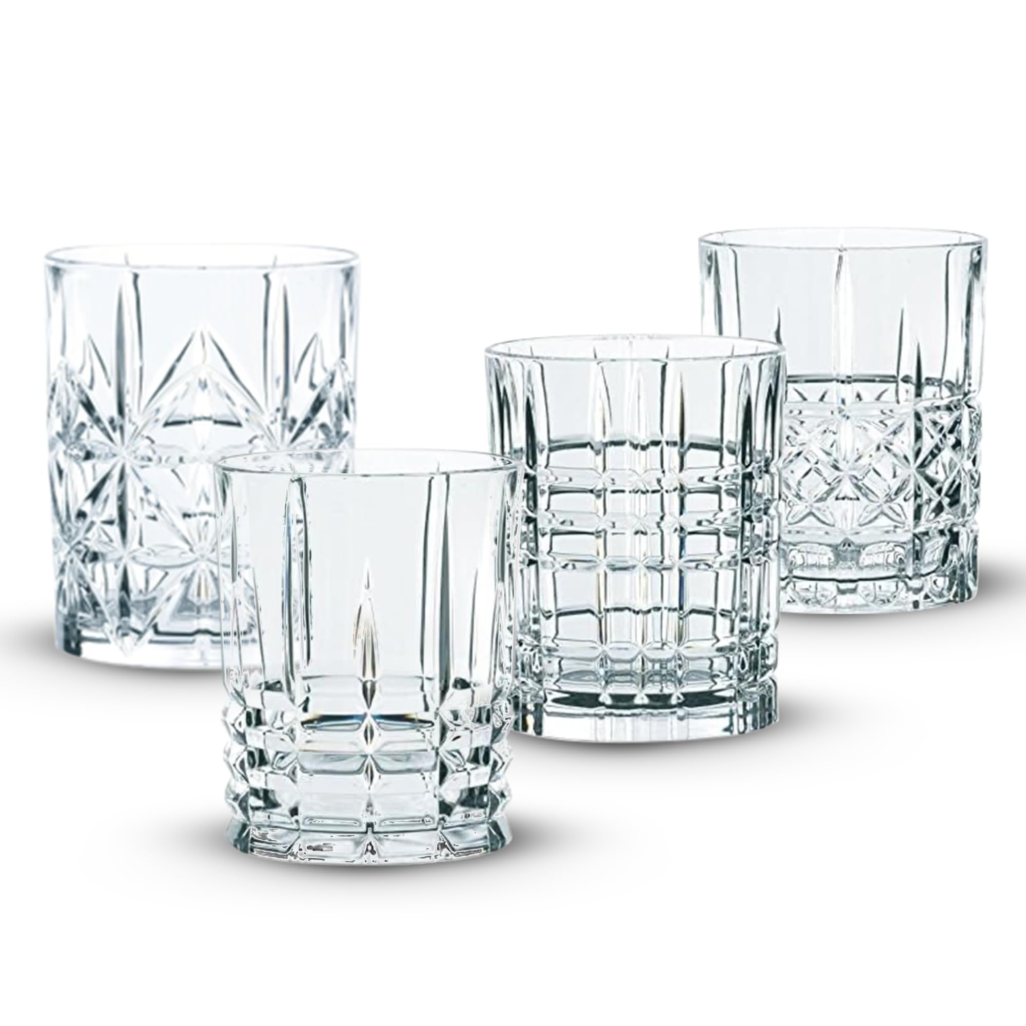 Nachtmann Whisky Glasses, Set of 4, Crystal, 345 ml, Highland, 95906