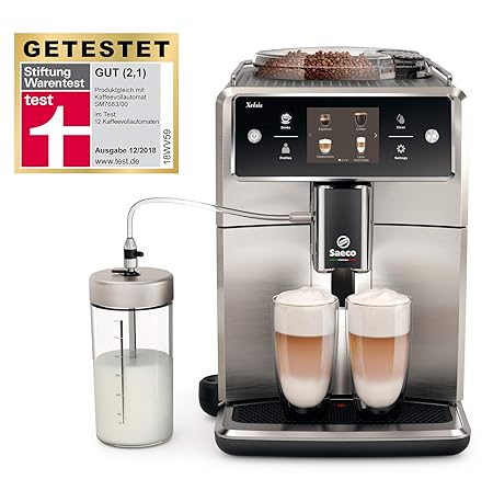 Saeco Xelsis SM7685/00 Kaffeevollautomat (innovativer Touchscreen) Edelstahl