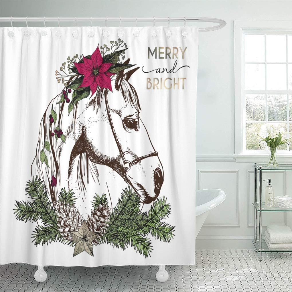 lovedomi Shower Curtain Portrait of Boho