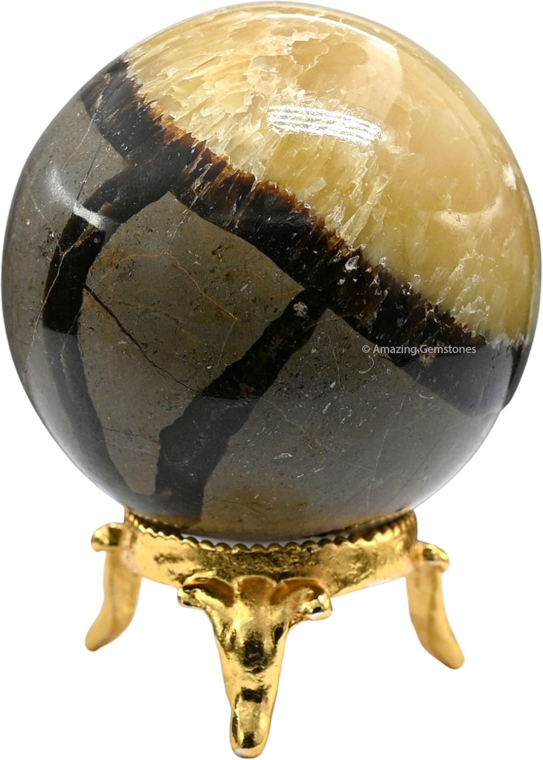 Mixed Media - Septarian Crystal Ball with Stand - 2