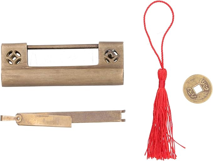 HERCHR Candado Antiguo, Cerradura Antigua con herrajes para Llaves para