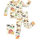 babee Reshinee Bamboo Viscose Toddler Pajamas Boys Girls Baby 12M-8Y Pjs Sets Kids 2pcs Long-Sleeve Snug fit Sleepwear