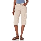 Gloria Vanderbilt Women's Mila Belted Skimmer Short - Vintage White Denim Shorts, Mid Rise, Skinny Fit (17" Inseam) - View #12