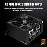 GameMax 600W Rampage Power Supply 80 Plus Bronze APFC Japanese Tk Capacitor view 2