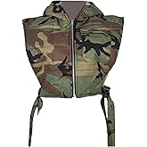 Maixang Women's Cropped Padded Camo Vest Denim Sleeveless Puffer Gilet Y2K Hooded Camouflage Vest Army Jacket Coat