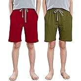 HiddenValor Kids Cotton Pajama Shorts with Pockets for Boys Girls