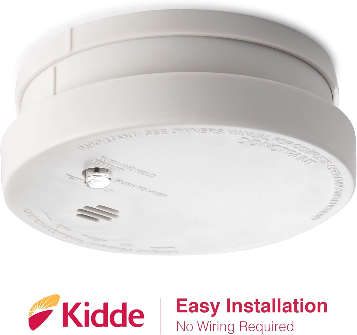 Kidde Model i9040 Battery-Operated Ionization sensor Compact Smoke Detector Alarm - - 