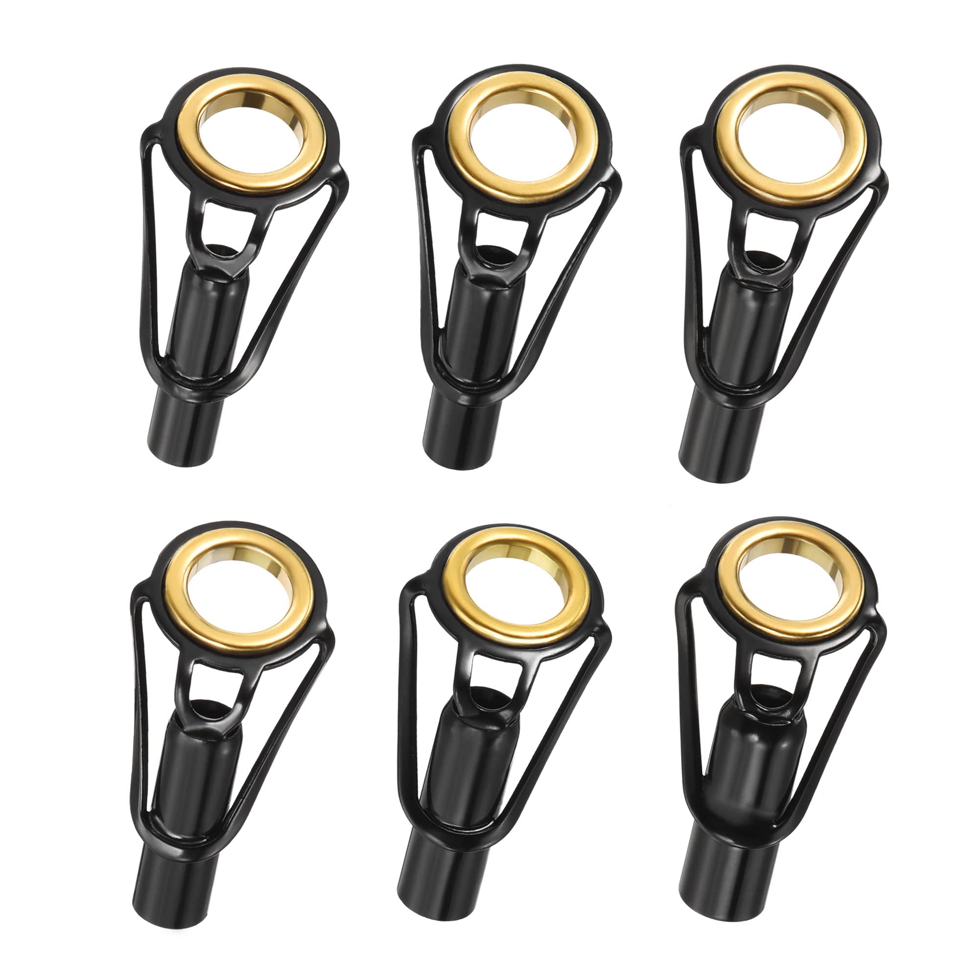 PATIKIL 4.2-5.5mm Tube Dia Fishing Rod Tips Repair Kit, 30 Pack Stainless Steel Ring Guide for Saltwater Freshwater Fishing