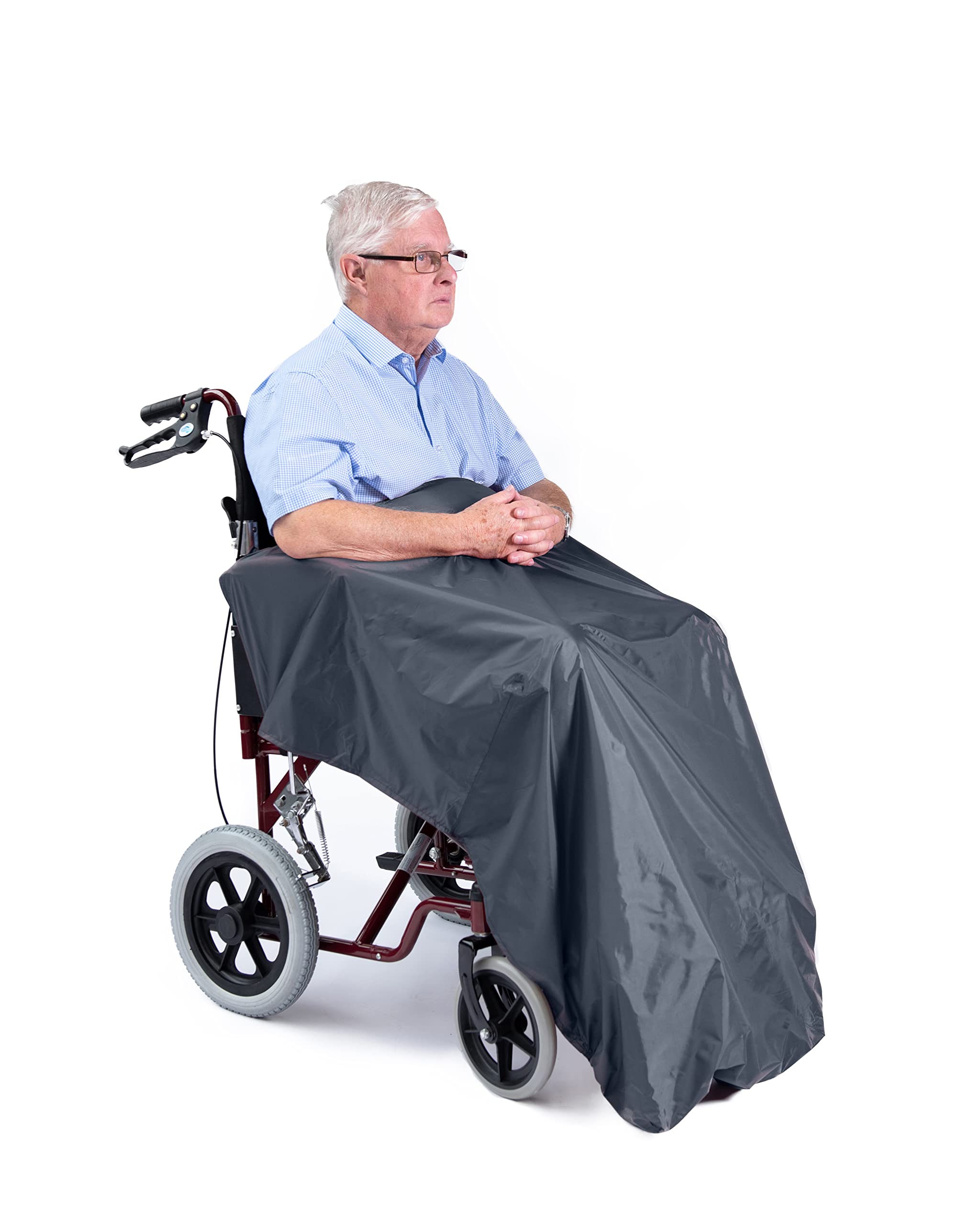 Kozee Komforts Summer Waterproof Leg Cover - Lightweight and Easy-to-Use Leg Protection for Wheelchair and Mobility Scooter Users - Grey