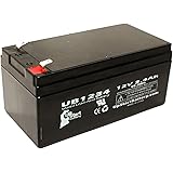 APC Back-UPS ES 350 BE350R Battery - Replacement UB1234 Universal Sealed Lead Acid Battery (12V, 3.4Ah, 3400mAh, F1 Terminal,