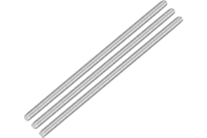 uxcell 3Pcs Fully Threaded Rod, M10 x 250mm 304 Stainless Steel Right Hand Thread Bar Studs M10-1.5 Thread Pitch for Furnitur