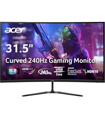 Amazon.com: Acer Nitro 31.5in FHD 1920x1080 Curved 180Hz Gaming
