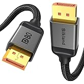 Silkland 80Gbps DisplayPort Cable 2.1 10FT/3M, [16K@60Hz, 8K@240Hz, 4K@540Hz 360Hz 240Hz] DP 2.1 Cable 16K, DP80 HDR DSC Display Port Cord Compatible FreeSync G-Sync Gaming Monitor 5090 7900XTX