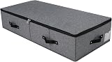 Omygarden Foldable Under Bed Storage Box 90x42x18cm with Handles