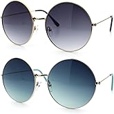 SA106 Classic Oversize Style Hippie Round Circle Lens Sunglasses