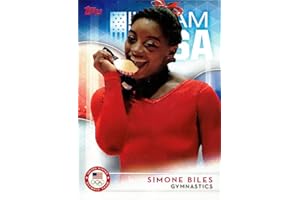 TOPPS OLYMPIC TEAM & HOPEFULS 2016 Topps Olympics #38 Simone Biles Team USA Gymnastics Rookie Card