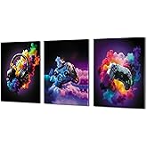 TimAsh Framed Gaming Room Decor Canvas Wall Art Set of 3 Gamepad Headphones Wall Decor Video Gaming Esports Theme Picture Prints for Teen Boys Game Room Play Room Kids Bedroom 16L x 12W