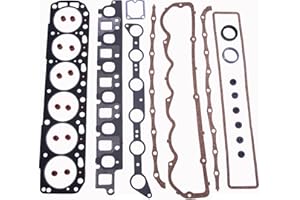 LowPricedAutoParts Full Gasket Set for 68-86 Ford 3.9L/240 and 4.9L/300 L6 12V OHV
