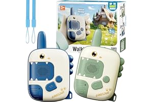 MINGKIDS Dinosaur Toys for Kids 5-7,2 Pack Walkie Talkies for Kids Outdoor Adventure Toys with 1000ft Range,Christmas Birthday Gifts Toys for 4 5 6 7 8 Year Old Boys Girls Travel Outside Indoor Family Games
