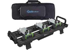 GUITTO Guitar Pedal Board - Clip-Mount Guitar Effect Pedal board Aluminum Alloy with Carry Bag No Residue GPB-01 Small