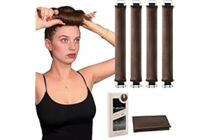 jejucy Heatless Curls Overnight, 5 Pcs Heatless Hair Curlers to Sleep in Soft Overnight Blowout Rods No Heat Hair Rollers Cur