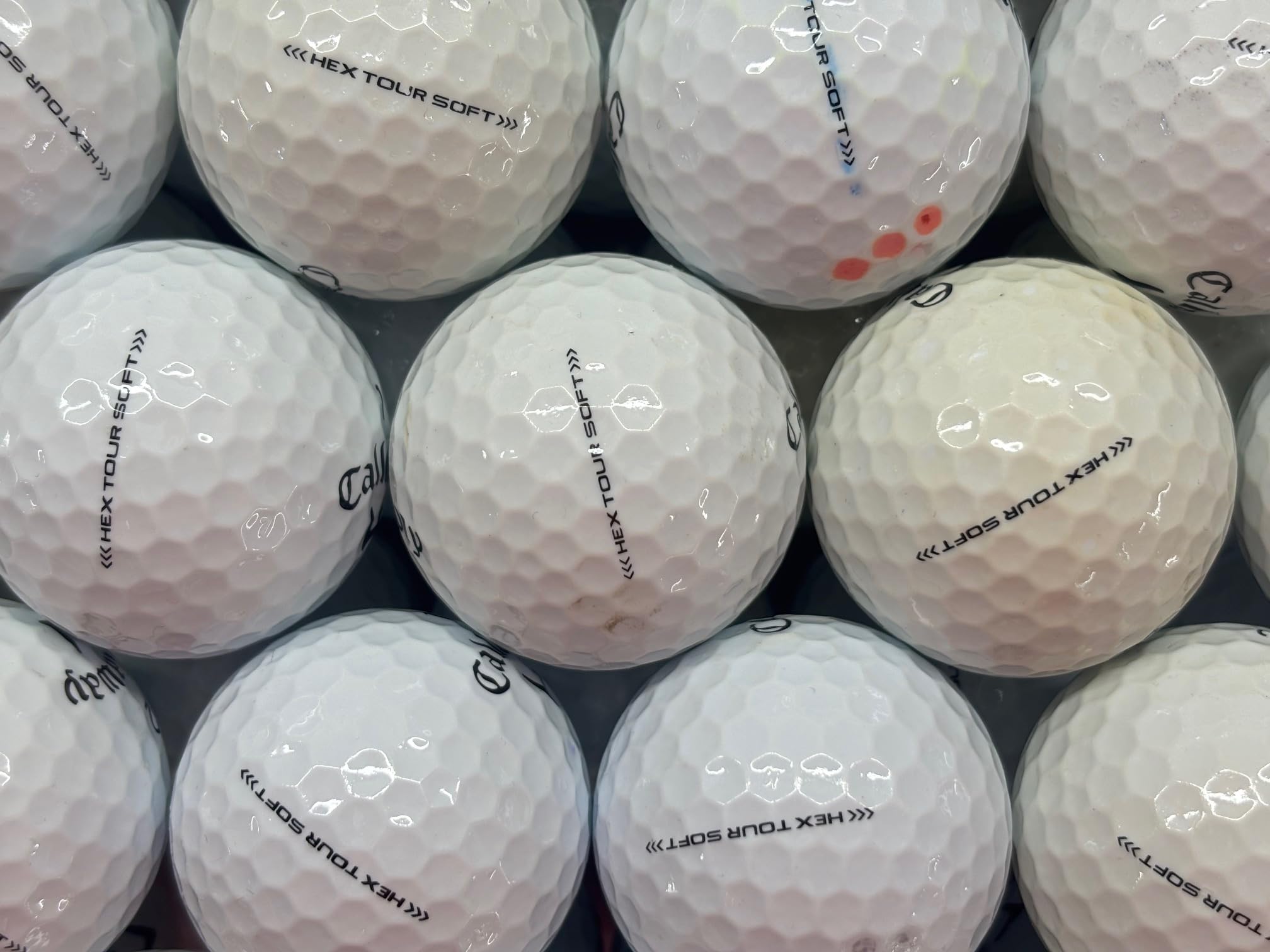 hex tour soft golf lake balls for callaway- Pearl/Grade A recycled 24 pack