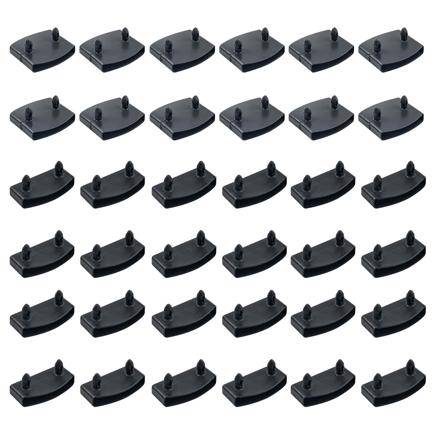 Sgehai 36 Pcs bed slat, replacement bed slat end clip,plastic bed slat holders caps 55mm,24 ends and 12 center,for double/single bed and king size replacement support cap