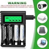 POWEROWL 4-Slot AA AAA Battery Charger with LCD Display 5V 2A Independent view 6