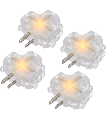 Gogreen Power (gg-3406be) 3 Wire Cube Adapter, 3-outlet Wall Tap...