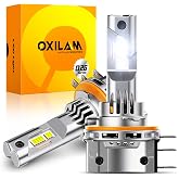 OXILAM H15 DRL LED Bulbs, 1100% Brighter 6500K Cool White, 1:1 Mini Size, CANbus Ready No Flicker, IP68 Waterproof, Plug and Play, Pack of 2
