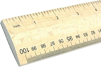 Wooden Rule 1 Meter Yard Stick Ruler Imperial Metric Measurements Mm Cm Inches Markings Hardwood School Office Tailors Bench With Handle For Easy Measuring 1 Meter Ruler Amazon Co Uk Office Products