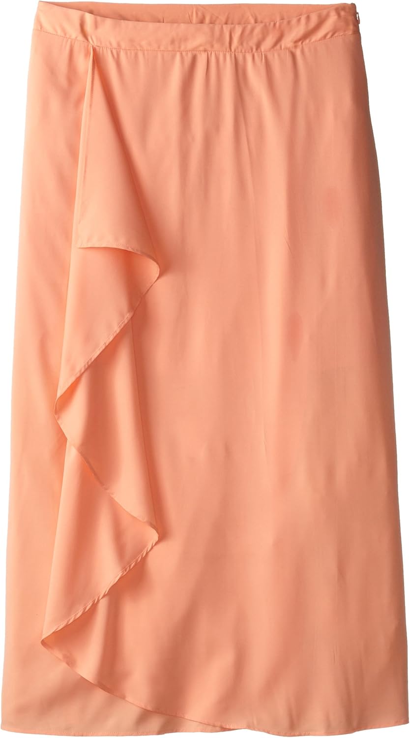 peach maxi skirt