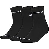 adidas womens Womens Cushioned Sport High Quarter Socks (3-pair Pack) Mid-crew Above Ankle