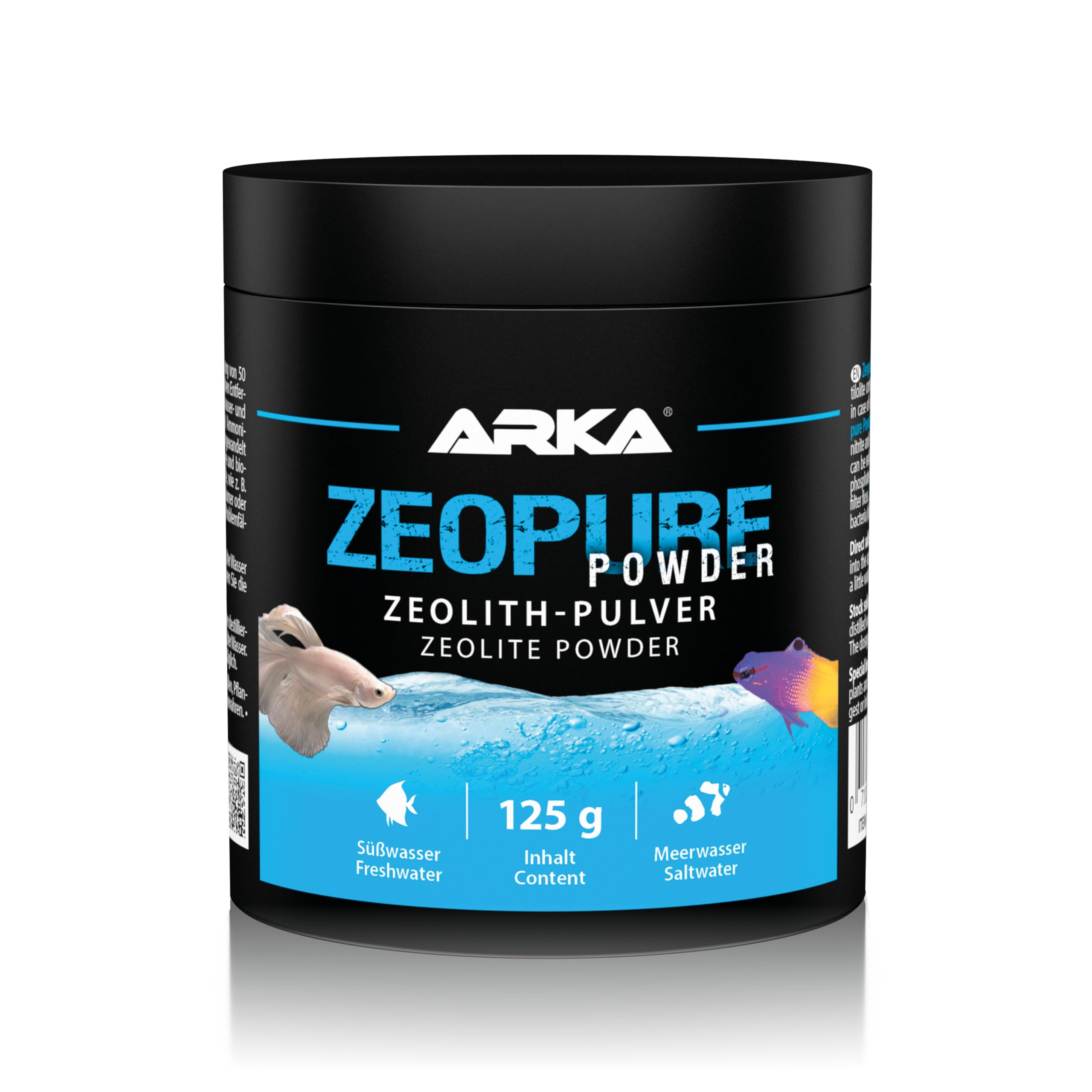 ARKA Zeopure Powder Zeolite Powder for Any Sea Water and Freshwater Aquarium, 250ml / 125g