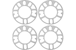 CADUFUELLY 4 Pieces 5 mm Universal Car Wheel Spacers Shims Plate Automobile Wheel Hub Modification and Widening/Wheel Hub ET 