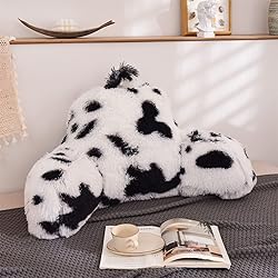 Holawakaka Standard Faux Fur Bed Rest Pillow with