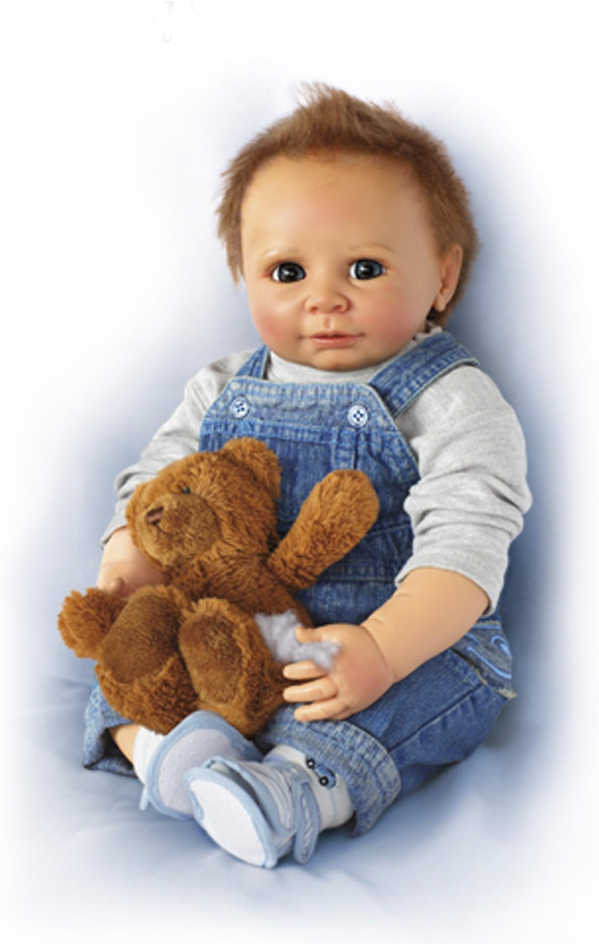 Ashton Drake - So Truly Real® Baby Boy Doll 'Timmy' by Monika Gerdes - RealTouch™ Vinyl Skin