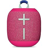 Ultimate Ears WONDERBOOM 4 Outdoor Speakers Bluetooth Waterproof with Big Bass & 360-Degree Sound, Dustproof Floating Wireless Speaker, 131ft Range - Pink